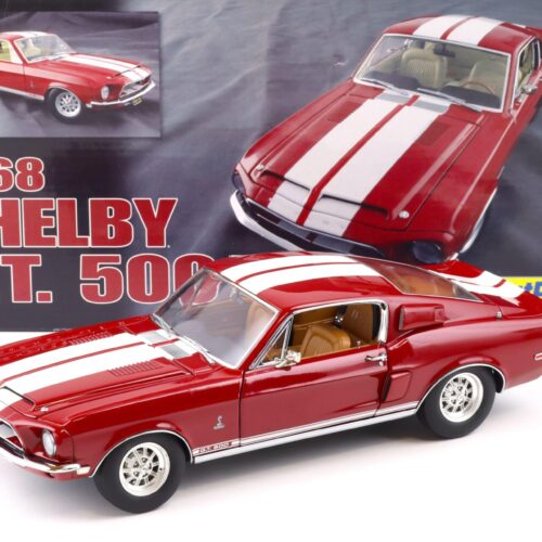 1:18 Exact Detail 1968 Shelby GT 500 Coupe Candyapple red/ white WCC702