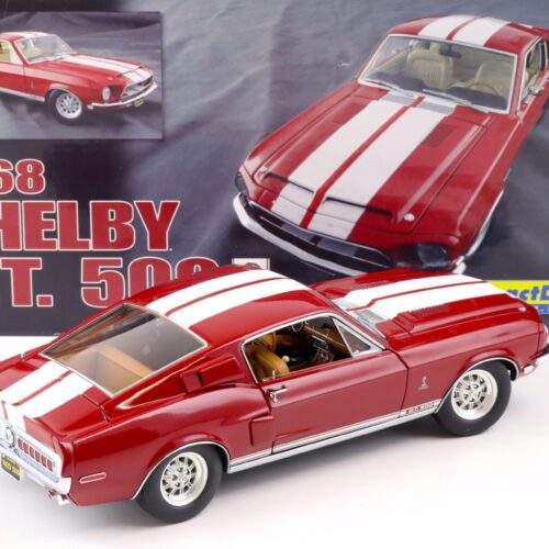 1:18 Exact Detail 1968 Shelby GT 500 Coupe Candyapple red/ white WCC702
