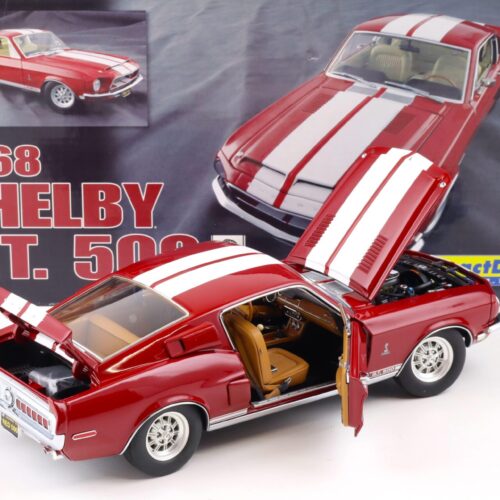 1:18 Exact Detail 1968 Shelby GT 500 Coupe Candyapple red/ white WCC702