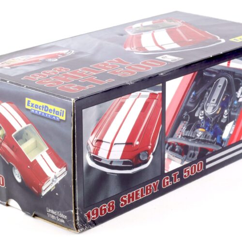 1:18 Exact Detail 1968 Shelby GT 500 Coupe Candyapple red/ white WCC702
