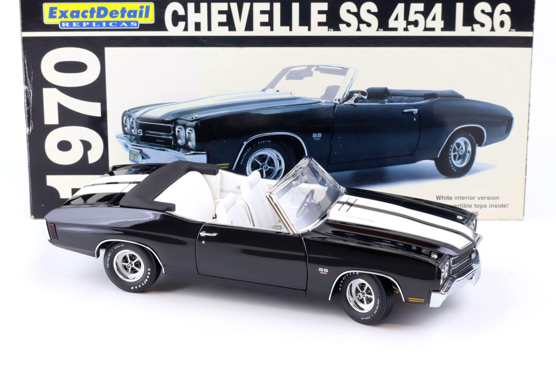 1:18 Exact Detail 1970 Chevrolet Chevelle SS 454 LS6 Convertible black WCC602A