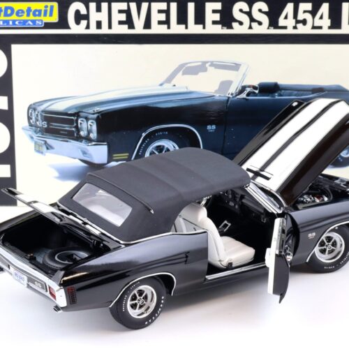 1:18 Exact Detail 1970 Chevrolet Chevelle SS 454 LS6 Convertible black WCC602A