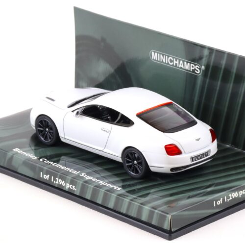 1:43 Minichamps Bentley Continental Supersports 2009 satin white