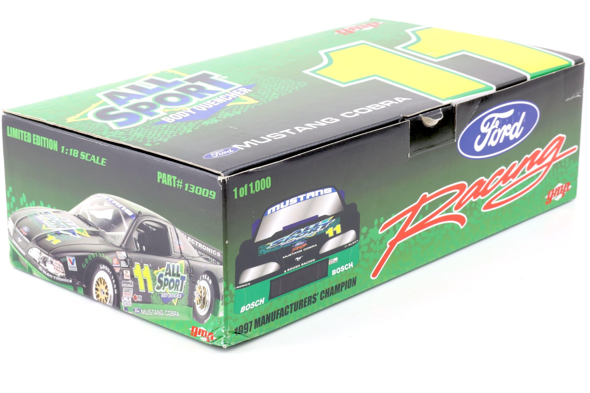 1:18 GMP 1997 Ford Mustang Cobra All Sports Body Quencher #11 Limited 1000 pcs.
