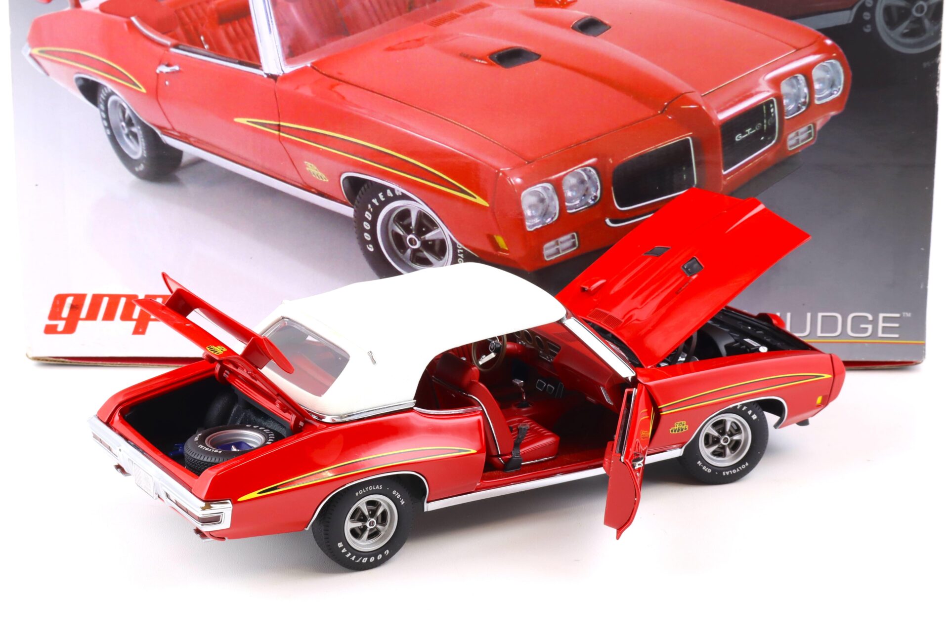1:18 GMP 1970 Pontiac GTO JUDGE Convertible red G1801216