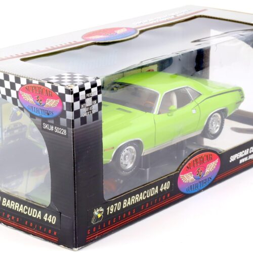 1:18 Highway61 Supercar 1970 Plymouth Cuda Barracuda 440 Coupe green 50228