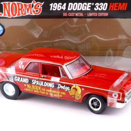1:18 Highway61 Supercar 1964 Dodge 330 Hemi Mr. Norms Grand Spaulding Dodge red 50254