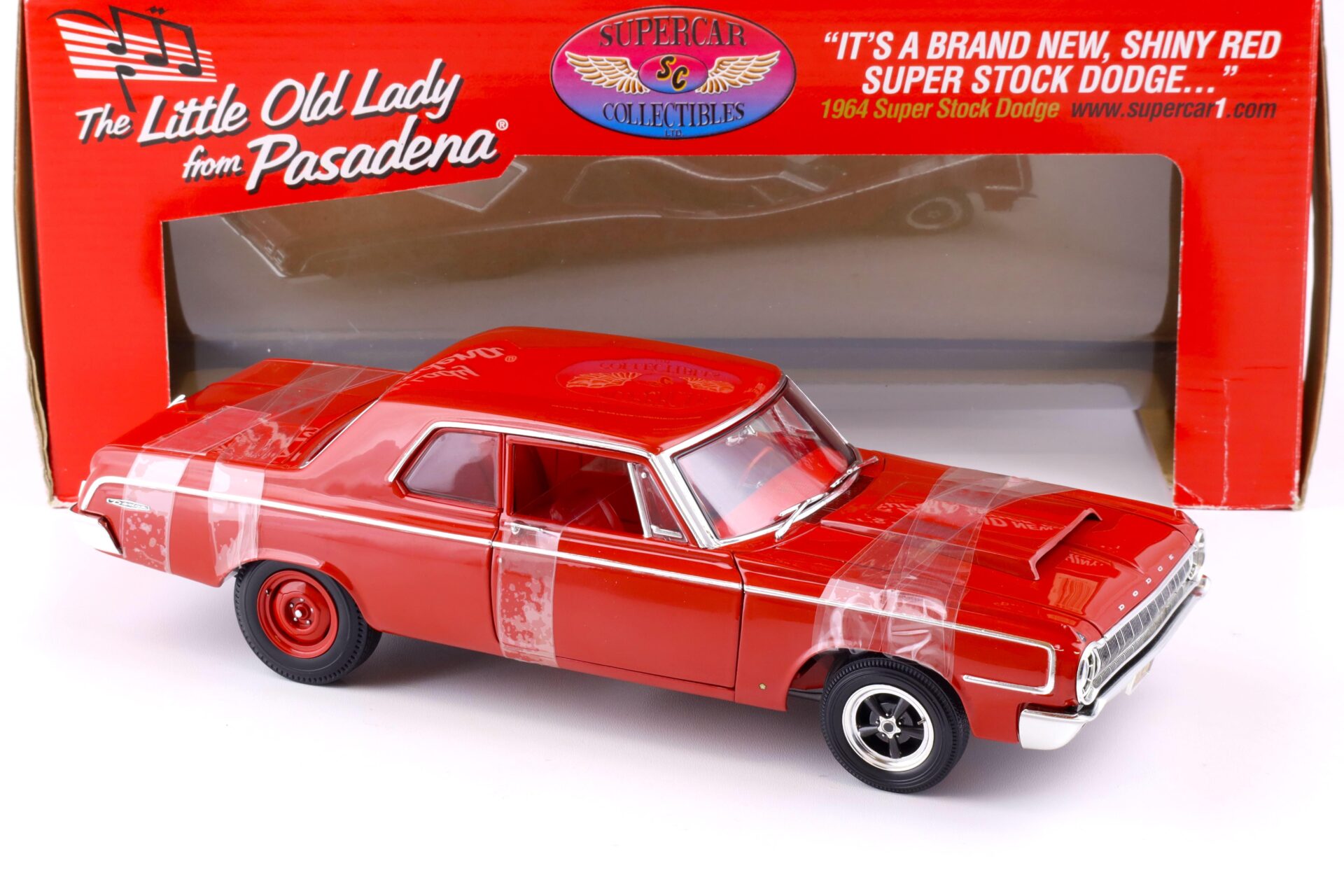 1:18 Highway61 Supercar 1964 Dodge Super Stock The little Old Lady from Pasadena red 50247