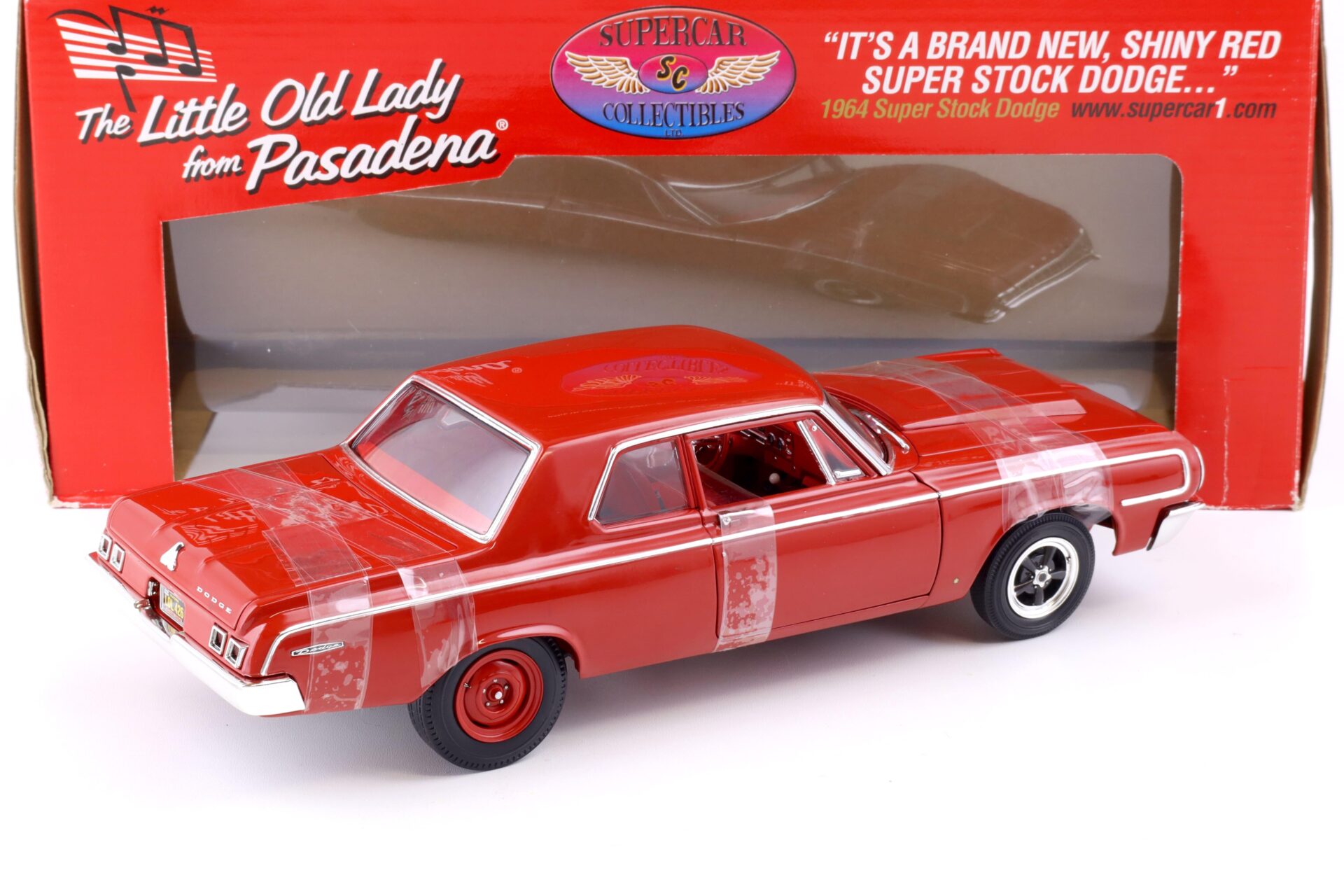 1:18 Highway61 Supercar 1964 Dodge Super Stock The little Old Lady from Pasadena red 50247