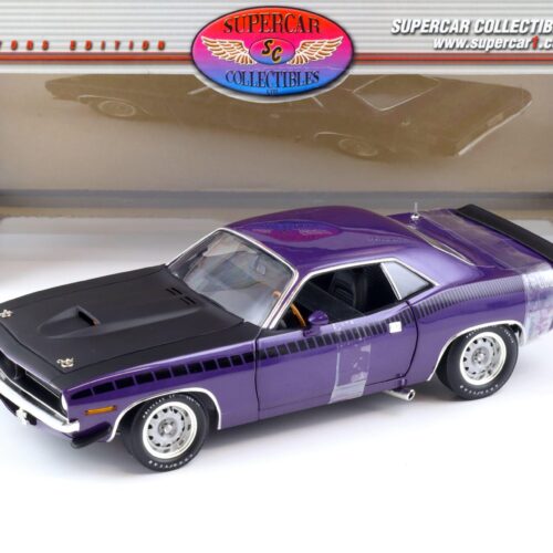 1:18 Highway61 Supercar 1970 Plymouth AAR Cuda Coupe purple metallic 50237