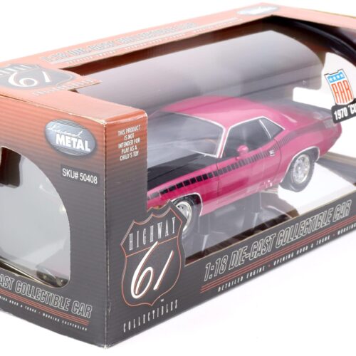 1:18 Highway61 Plymouth Cuda AAR Coupe 1970 Moulin Rouge pink 50408