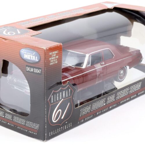 1:18 Highway61 Dodge 330 Series Sedan 1964 dark red 50047