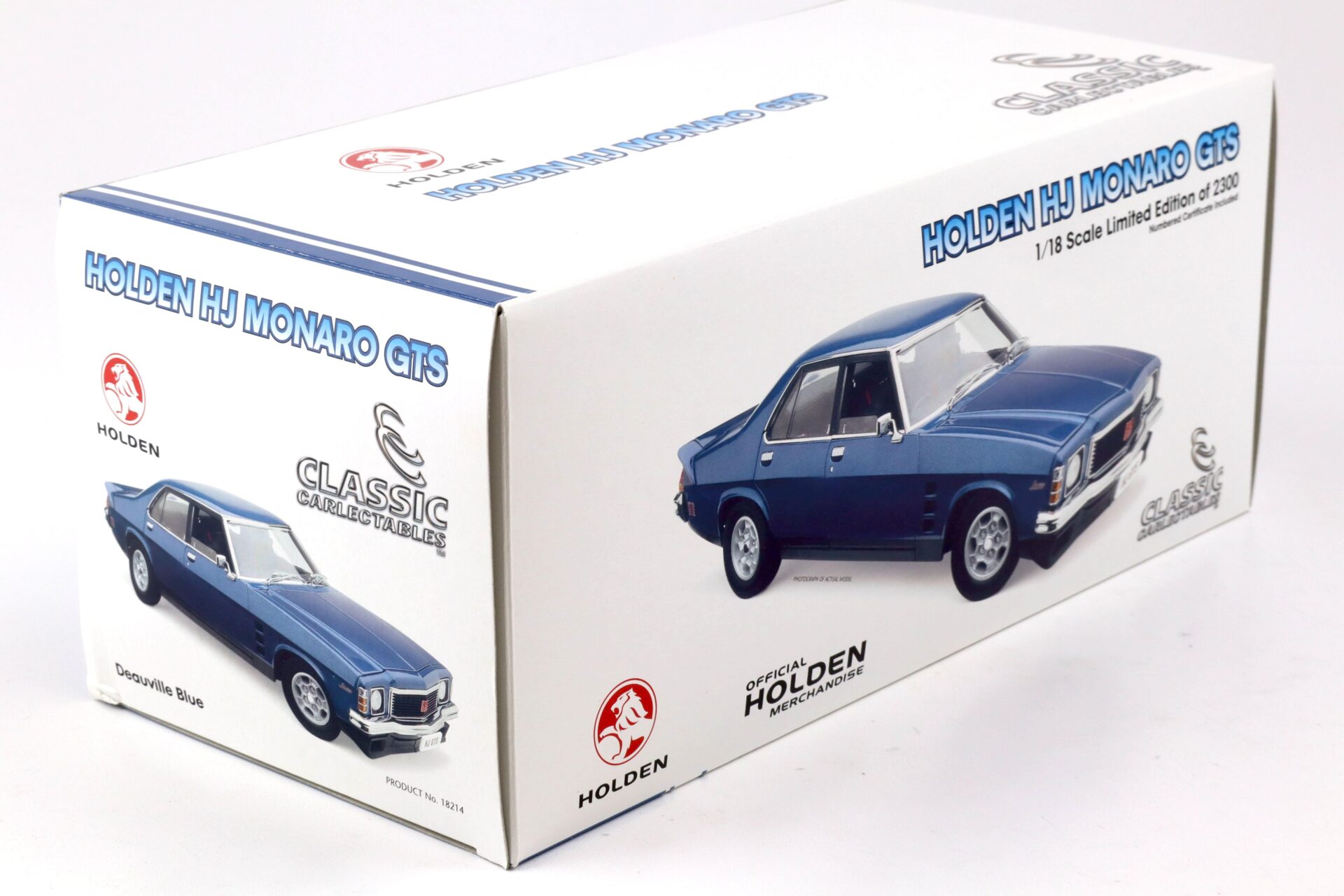 1:18 Classic Carlectables Holden HJ Monaro GTS Deauville blue metallic 18214
