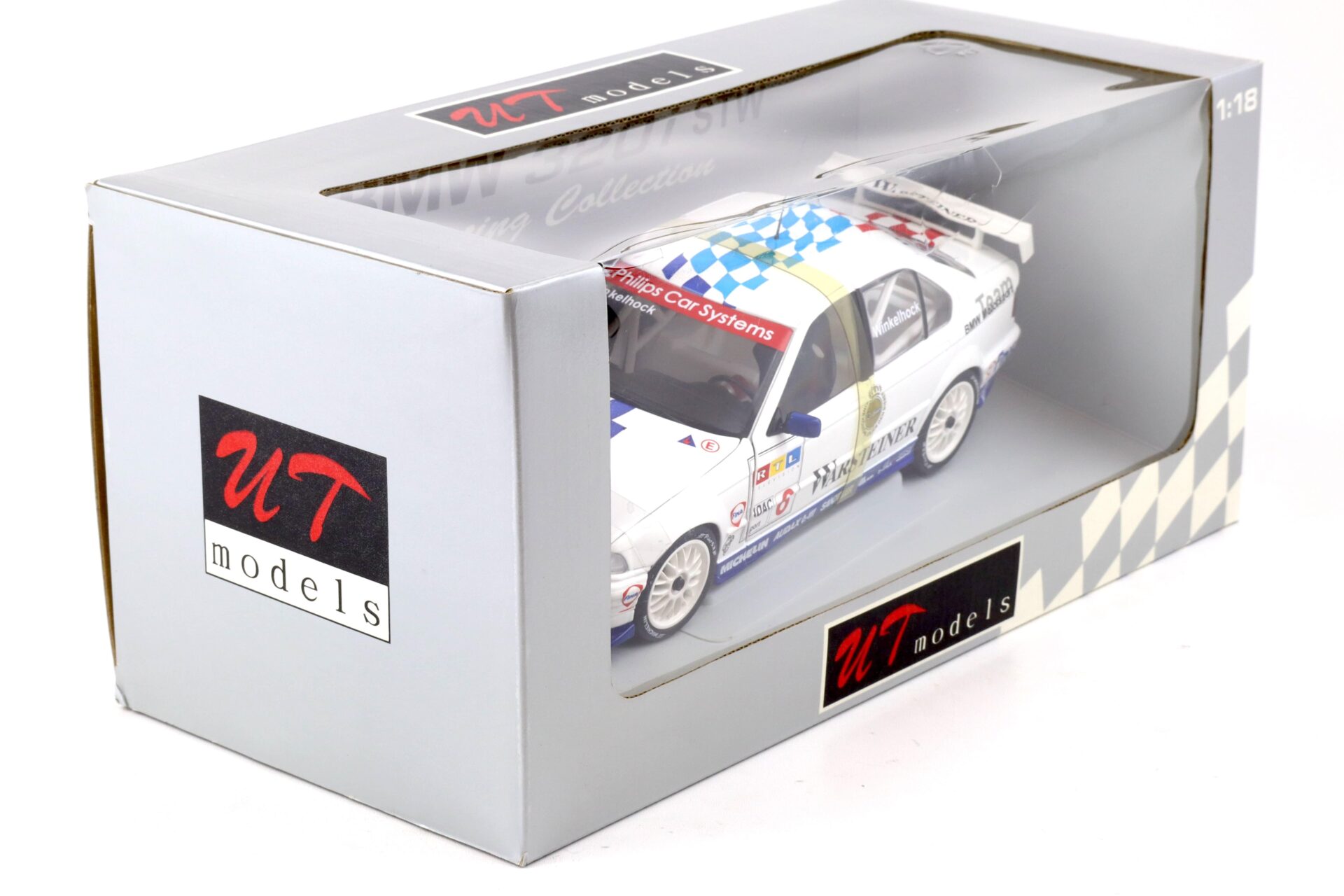 1:18 UT Models BMW 320i E36 Sedan STW 1997 Winkelhock #6 Warsteiner 39741