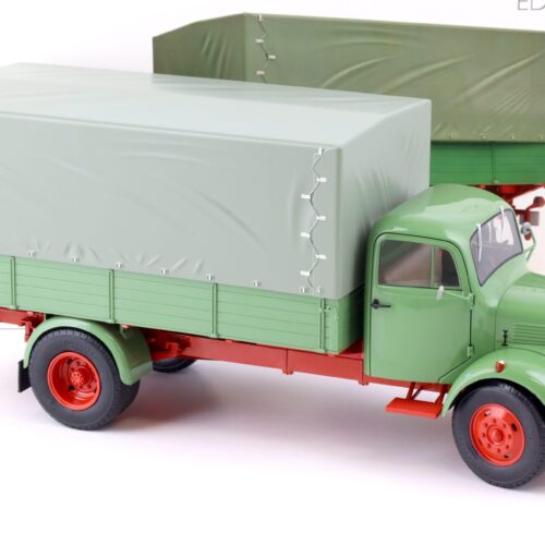 1:18 Schuco Edition Mercedes L3500 Pritsche/ Plane 1950 reseda green 450050100