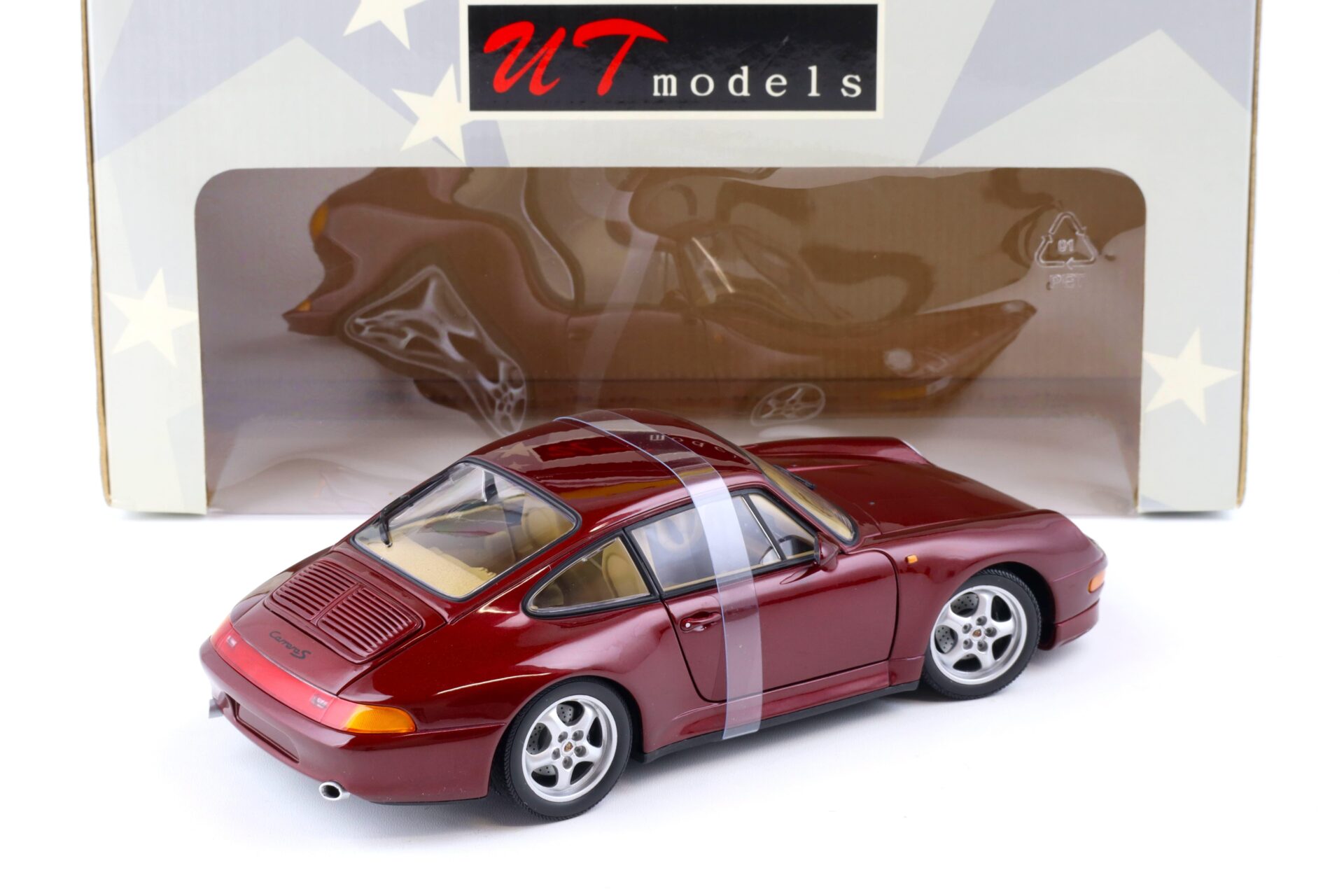 1:18 UT Models Porsche 911 (993) Carrera S Coupe metallic red 27827