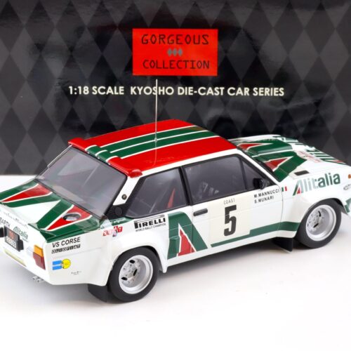 1:18 Kyosho Fiat 131 Abarth Rally Tour de Corse 1978 Alitalia #5 Munari 08371C