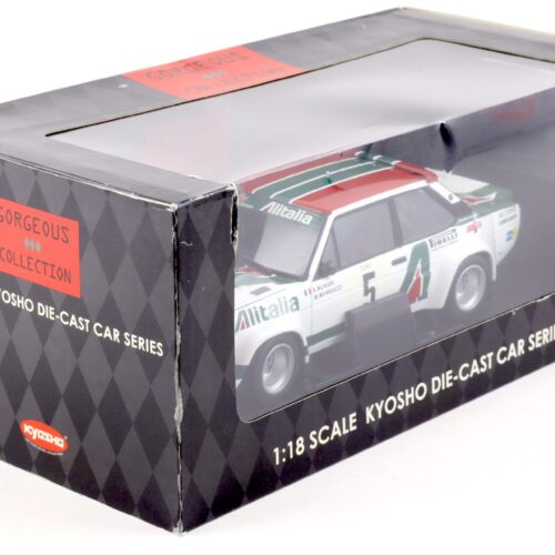 1:18 Kyosho Fiat 131 Abarth Rally Tour de Corse 1978 Alitalia #5 Munari 08371C