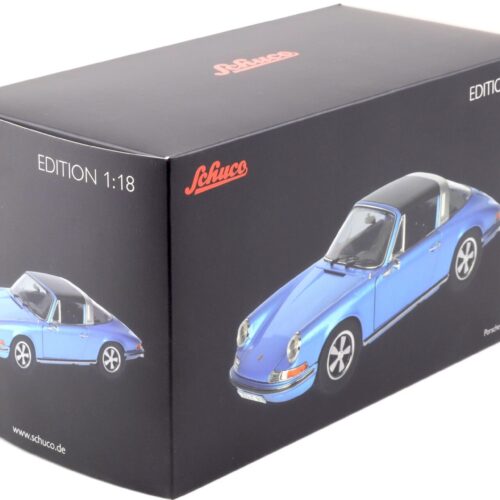 1:18 Schuco Porsche 911 S Targa 1973 blue metallic 450035400