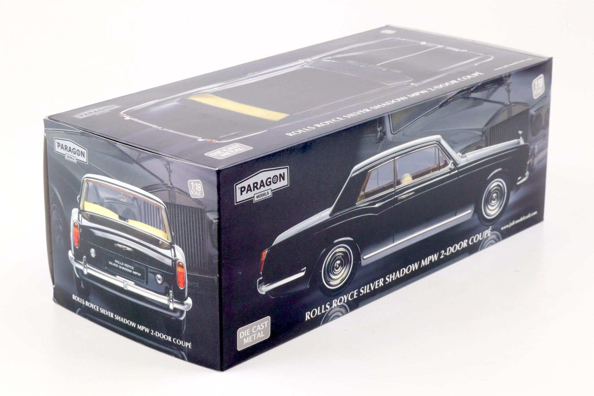 1:18 Paragon Rolls Royce Silver Shadow MPW 2-door Coupe black PA-98202