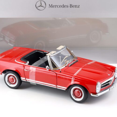 1:18 Norev Mercedes 230SL W112 Pagode red with black Hardtop DEALER VERSION