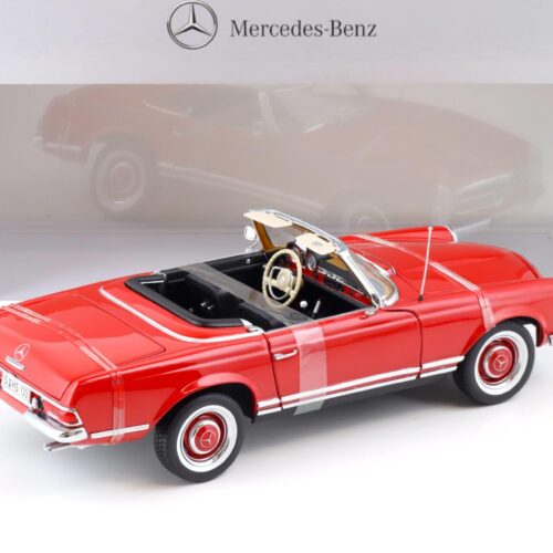 1:18 Norev Mercedes 230SL W112 Pagode red with black Hardtop DEALER VERSION