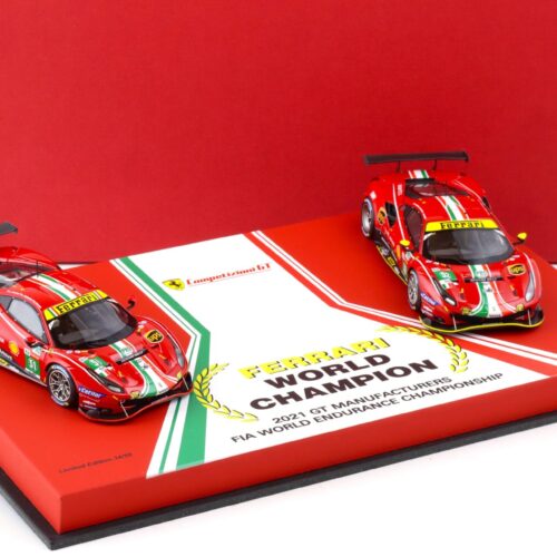 1:43 BBR Ferrari 488 GTE Le Mans AF Corse World Champion SET 2021 - Limited 50 pcs.