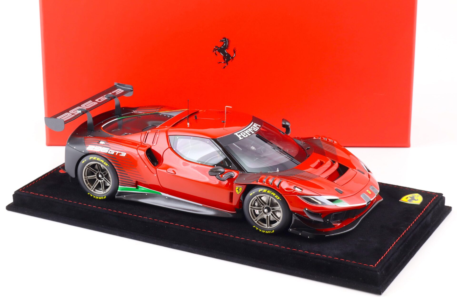 1:18 BBR Ferrari 296 GT3 Rosso Corsa red 2022 - Limited 449 pcs.