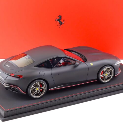 1:18 BBR Ferrari Roma matt black Nero Opaco/ grey wheels - Limited 48 pcs.