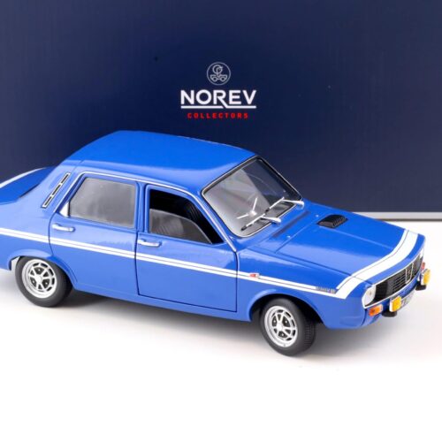 1:18 Norev Renault 12 Gordini without bumpers 1971 blue de France 185248