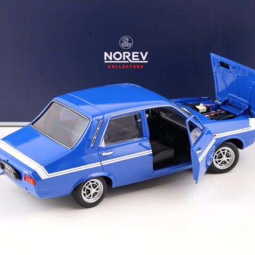 1:18 Norev Renault 12 Gordini without bumpers 1971 blue de France 185248