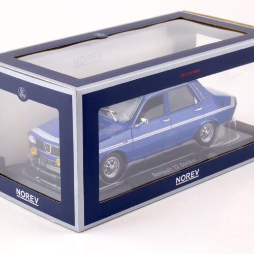1:18 Norev Renault 12 Gordini without bumpers 1971 blue de France 185248