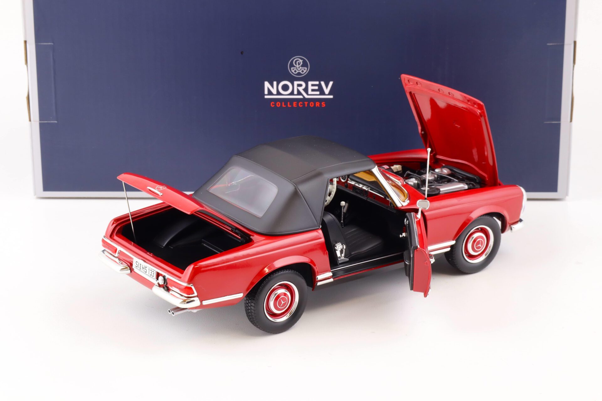 1:18 Norev Mercedes 280 SL Pagode (W113) Cabriolet 1969 red 183520