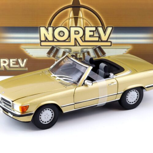 1:18 Norev Mercedes 300SL Cabriolet W107 gold metallic with Soft Top 183508