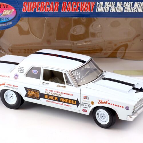 1:18 Highway61 Supercar 1965 Plymouth Hemi Belvedere Bill Grumpy Jenkins white 50524