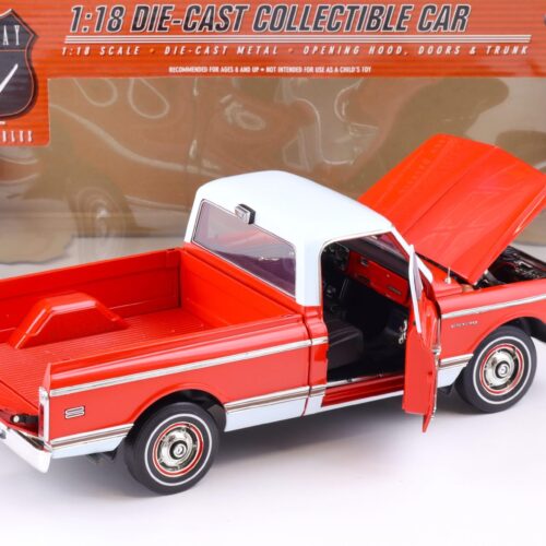 1:18 Highway61 Chevrolet Fleetside Pickup 1972 CST/10 red/ white 50559