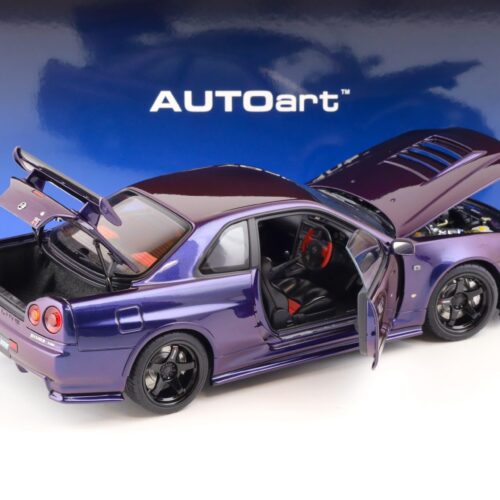 1:18 AUTOart Nissan Skyline GT-R (R34) Z-Tune 2005 Midnight purple III 77464