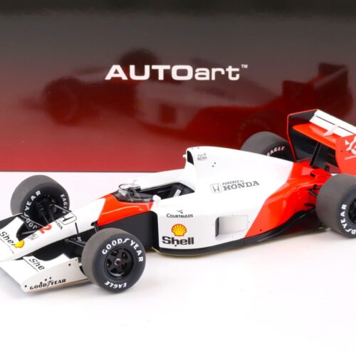 1:18 AUTOart McLAREN Honda MP4/6 Japanese GP 1991 G.Berger #2 white 89152