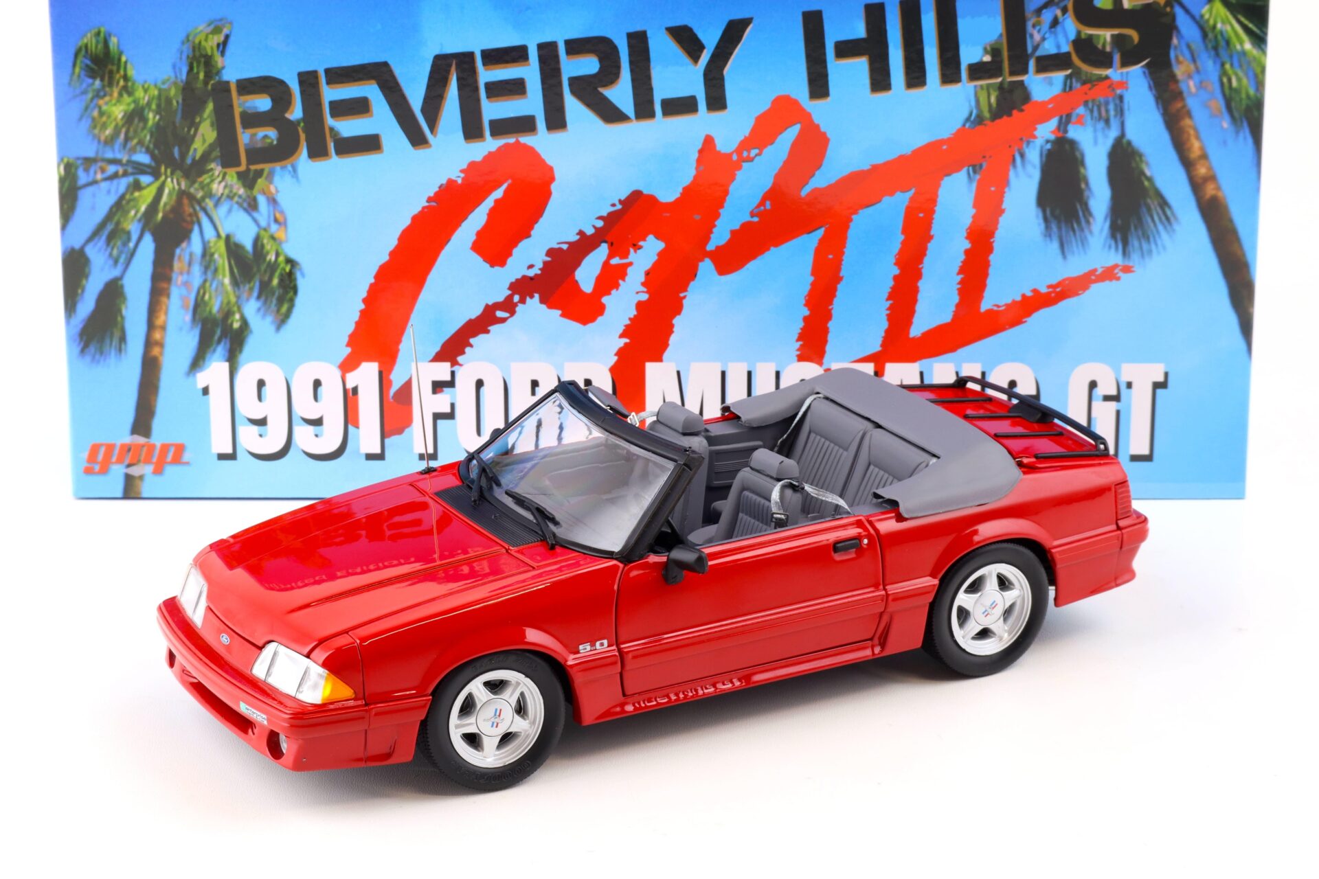 ID 86903 orig.jpg 1:18 GMP 1991 Ford Mustang GT Convertible red Beverly Hills Cop III Axel Foley 18998
