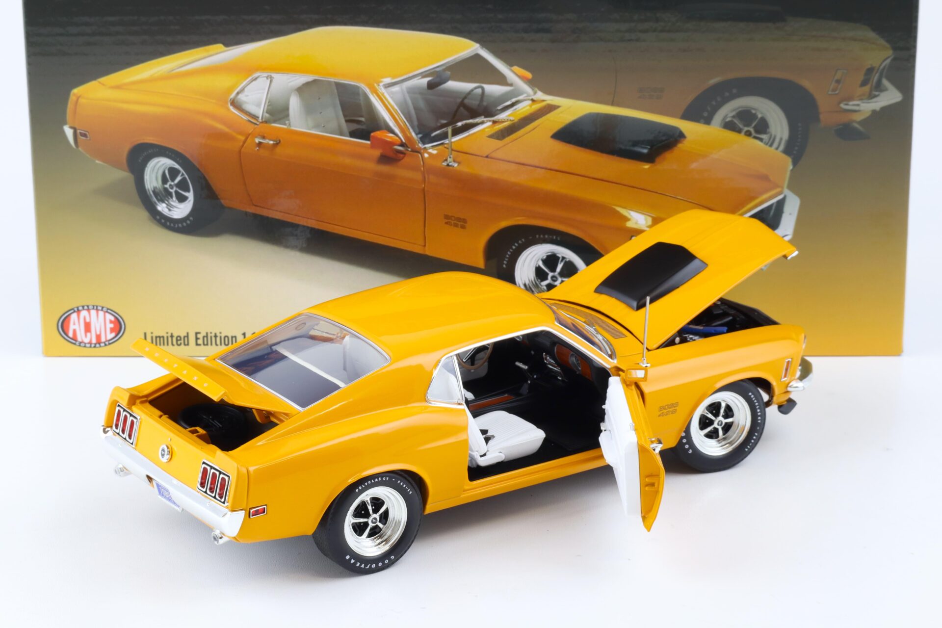 1:18 ACME 1970 Ford Mustang Boss 429 Coupe grabber orange A1801867