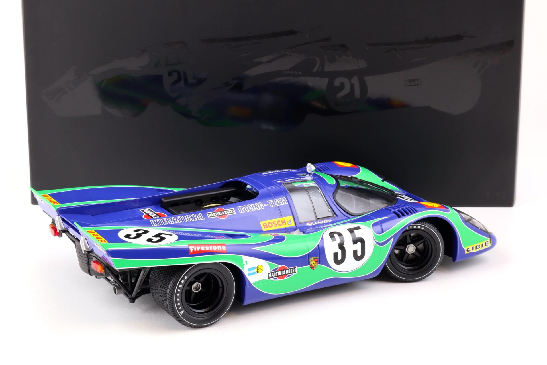 1:12 Minichamps Porsche 917K International Martini can Lennep Watkins Glen 6h - 1970