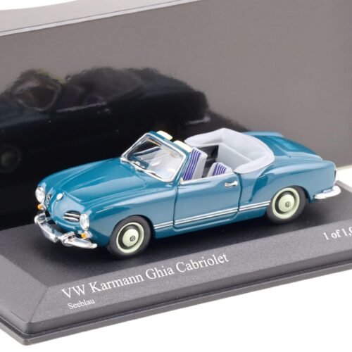 1:43 Minichamps VW Karmann Ghia Cabriolet 1957 See blue