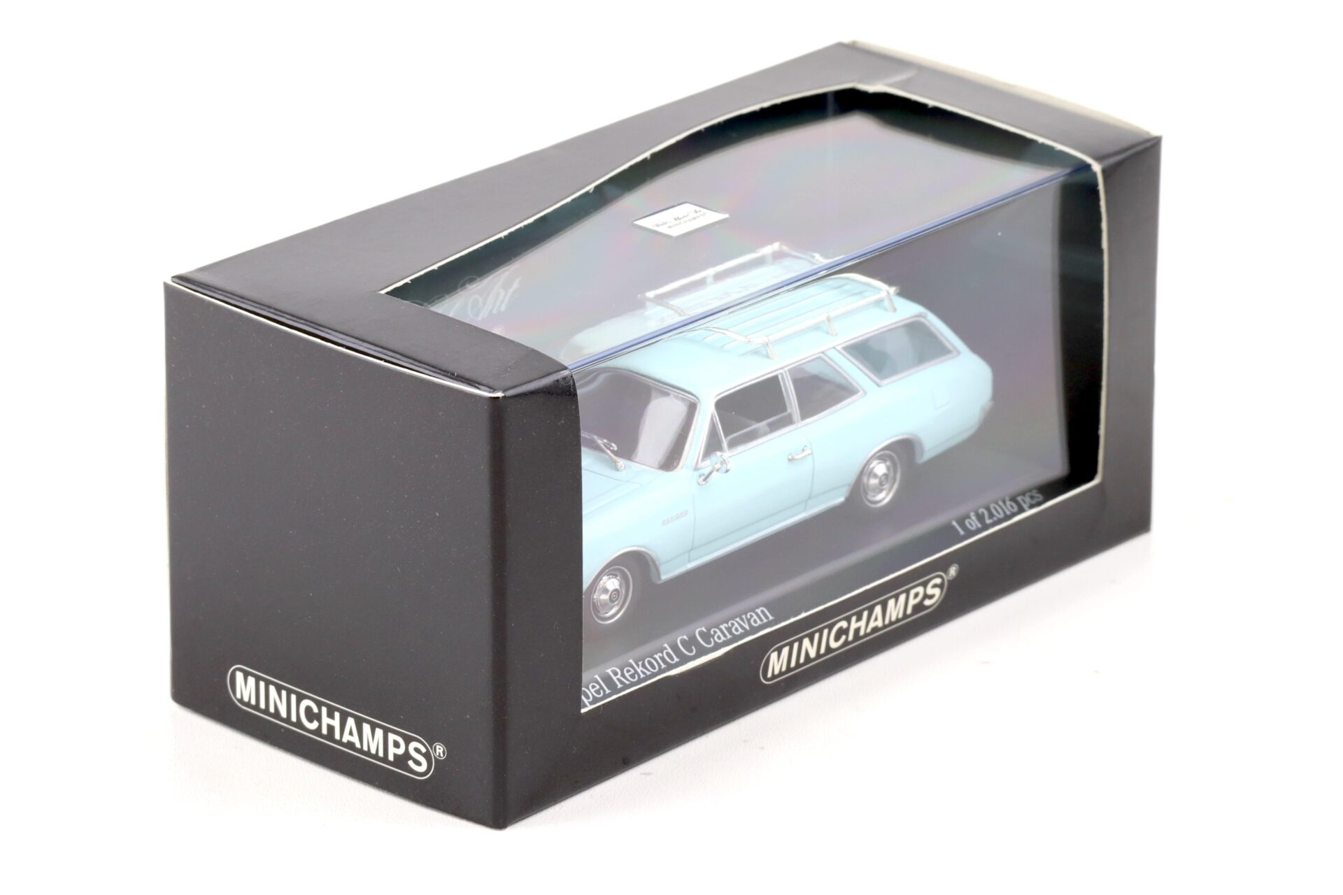 1:43 Minichamps Opel Rekord C Caravan Break 1966 Sirius blue