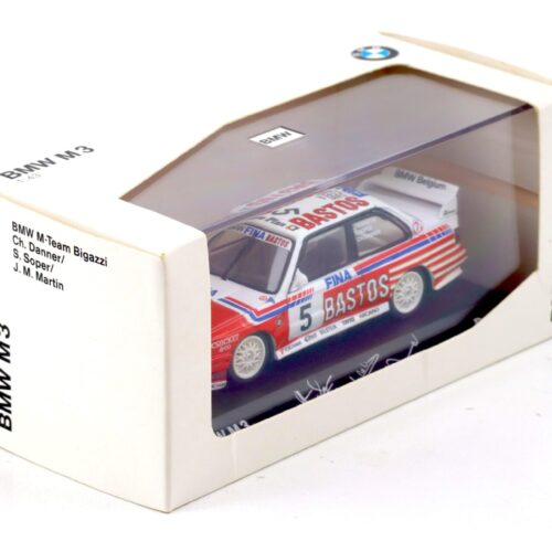 1:43 Minichamps BMW M3 E30 Bastos M-Team Bigazzi Danner/Soper #5 DEALER VERSION