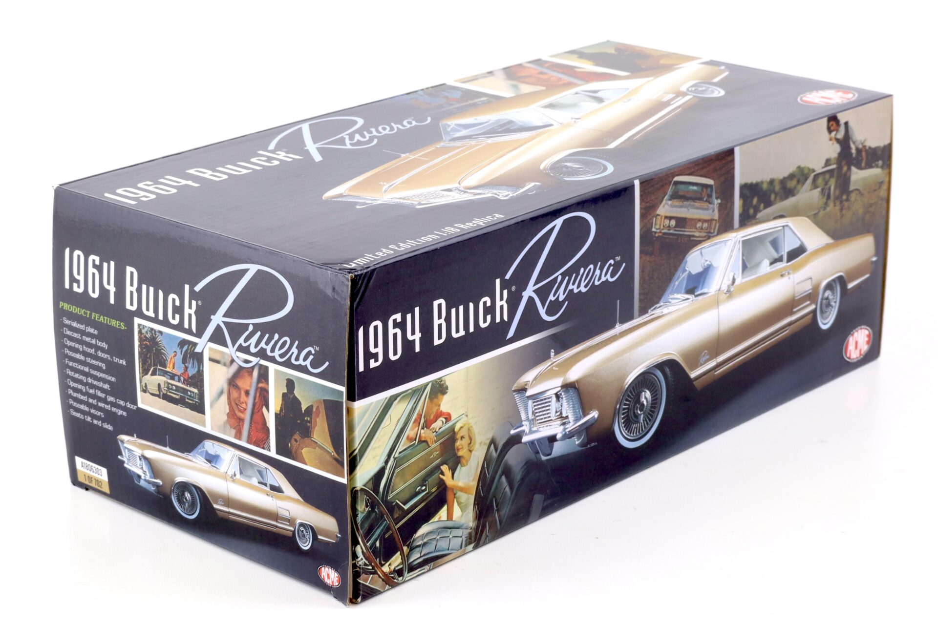1:18 ACME 1964 Buick Riviera Coupe gold metallic A1806303