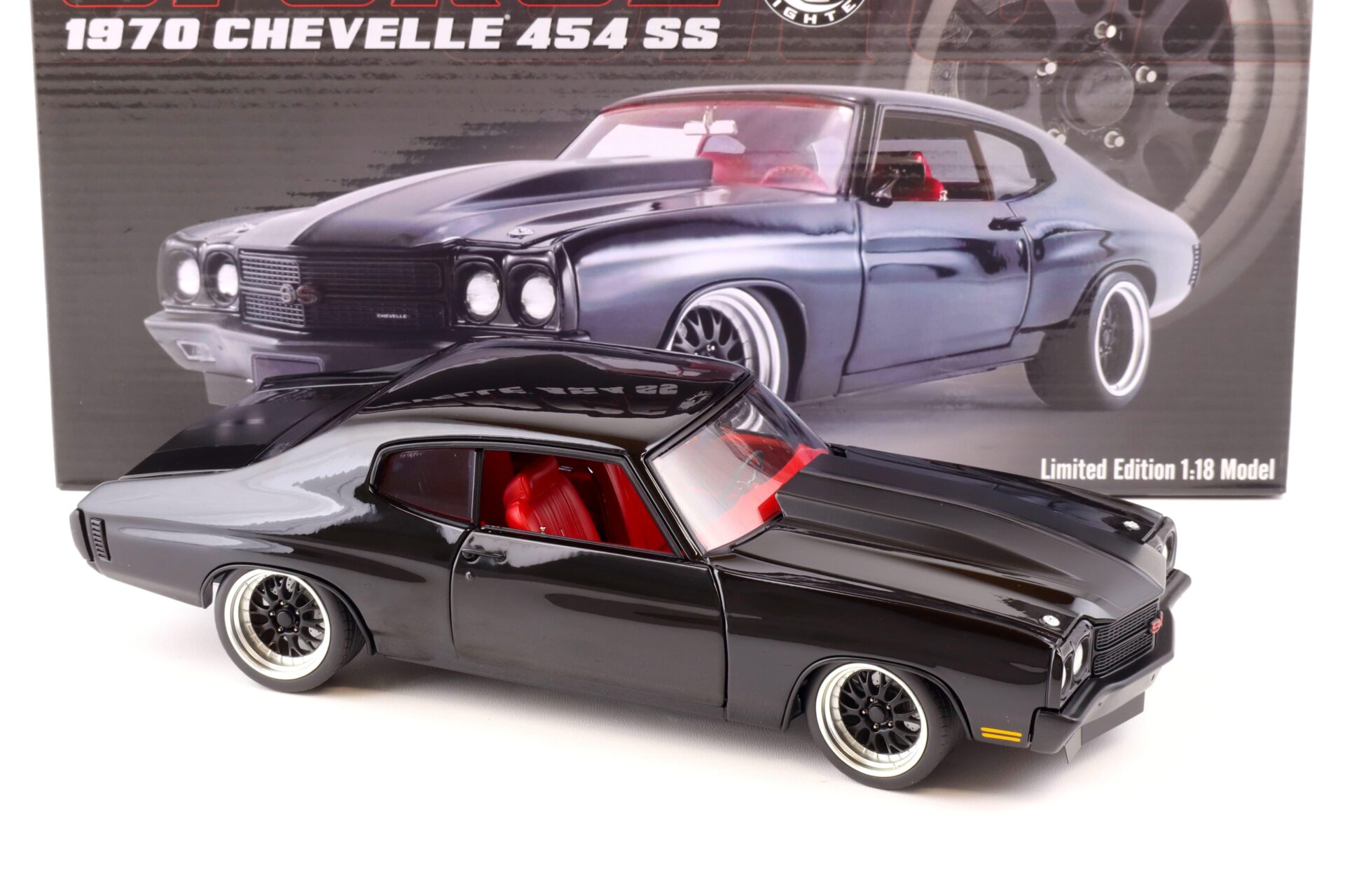 1:18 ACME 1970 Chevrolet Chevelle 454 SS Coupe GFORCE Street Fighter black