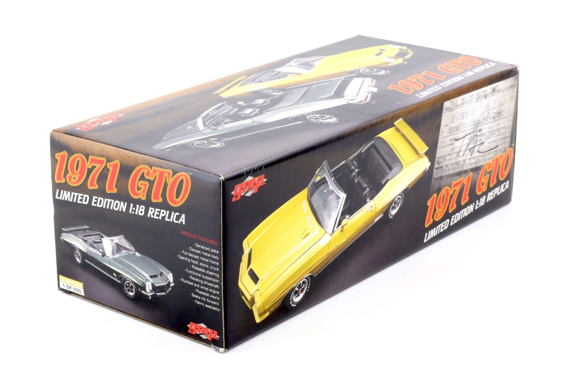 1:18 GMP 1971 Pontiac GTO Convertible The Judge gold metallic G1801222
