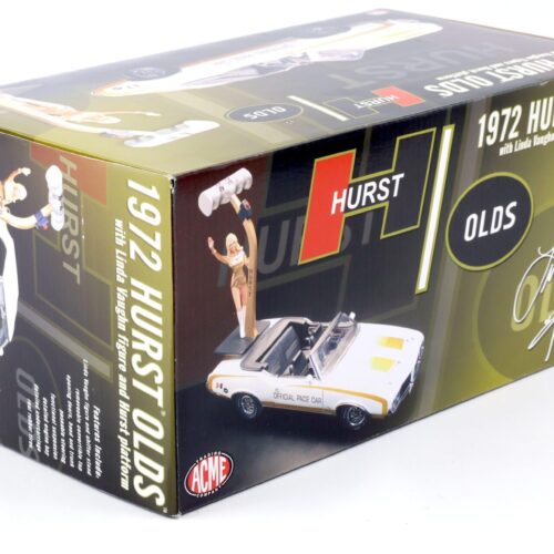1:18 ACME 1972 HURST Oldsmobile 442 Convertible Pace Car with Lida Vaughn Figure