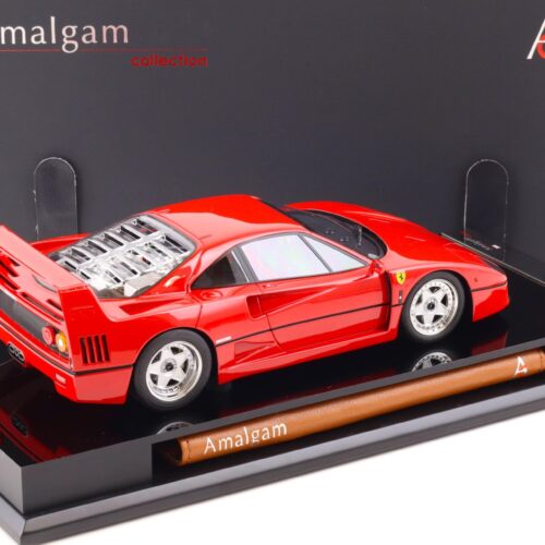 1:18 Amalgam Ferrari F40 Coupe red 1987 Highend Resin with showcase M5904
