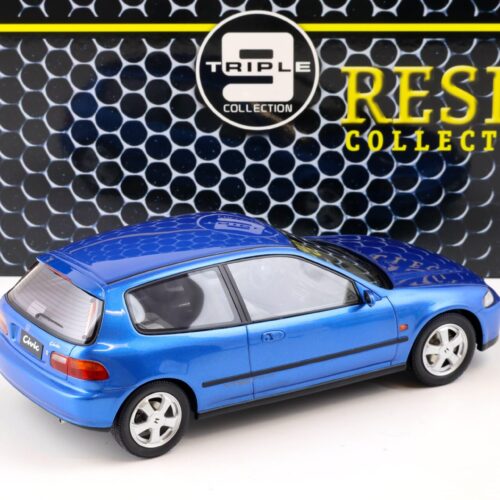 1:18 Triple9 Resin Honda Civic EG6 VTi Hatchback 1993 blue metallic